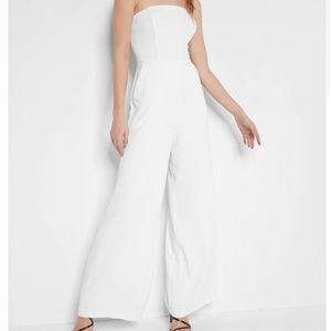 Express Strapless Jumpsuit Ivory!
